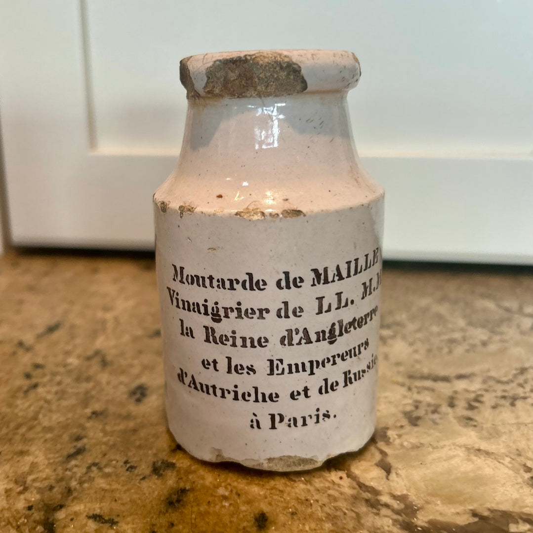 Antique mustard jars