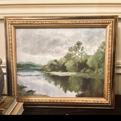 River Landscape (custom frame) 11x14”