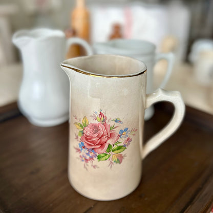 Vintage English Rose Pitcher