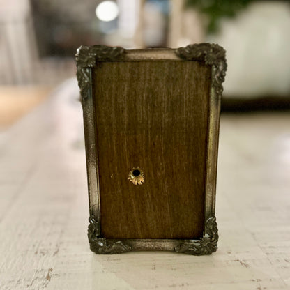 Detailed vintage metal frame