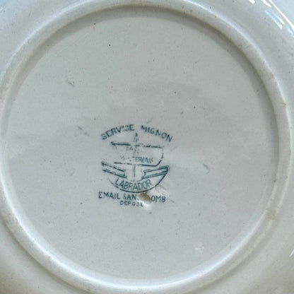 Antique French Faïence Soup Plate – Service Mignon by Labrador (9.5”)
