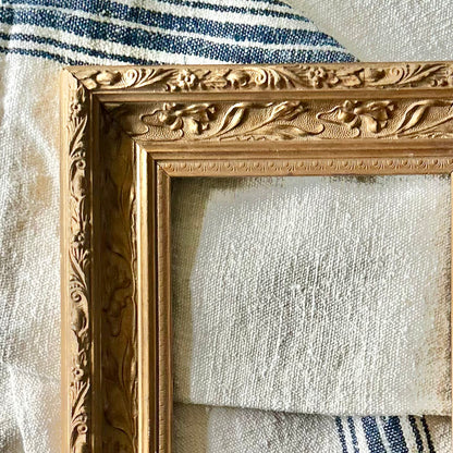 Antique French Gilt Floral Frame