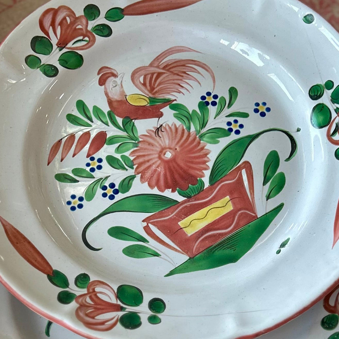 Hand-Painted French Provincial Faience Plate
