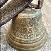 Antique Swiss cowbell, dated 1878