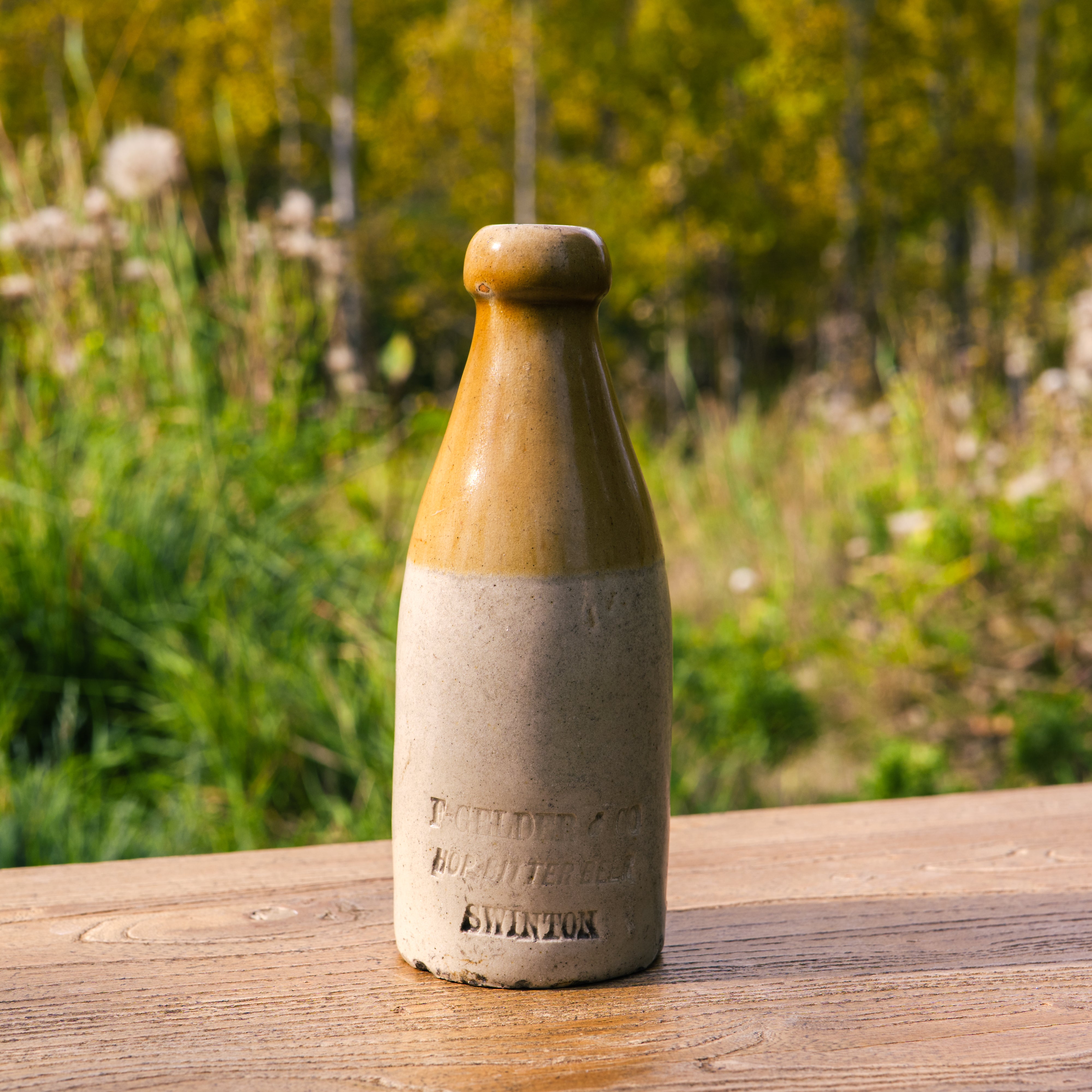 Antique Stoneware ginger beer bottle