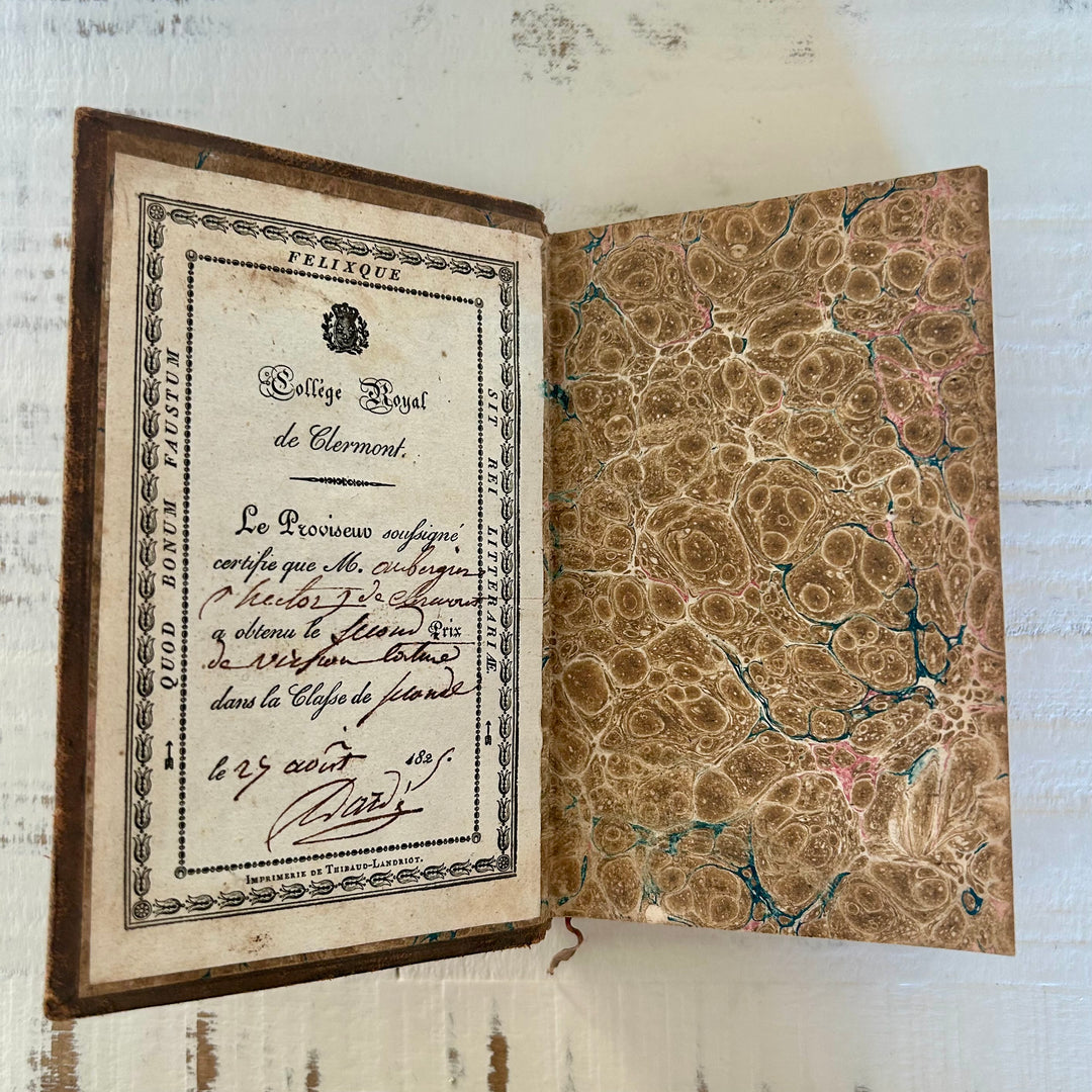 Antique French Book — L’Imagination (1817) by Jacques Delille, Collège Royal Prize Edition