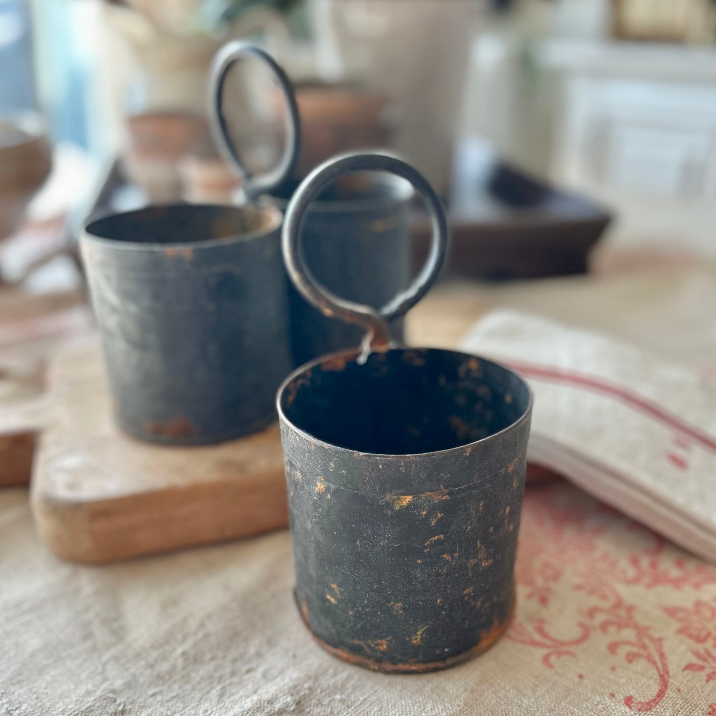Primitive European Milk Holders — Single & Double
