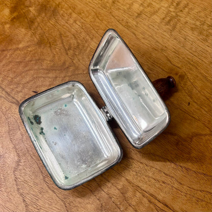 Antique Silver-Plated Table Crumb Catcher | Simeon L. & George H. Rogers Co.