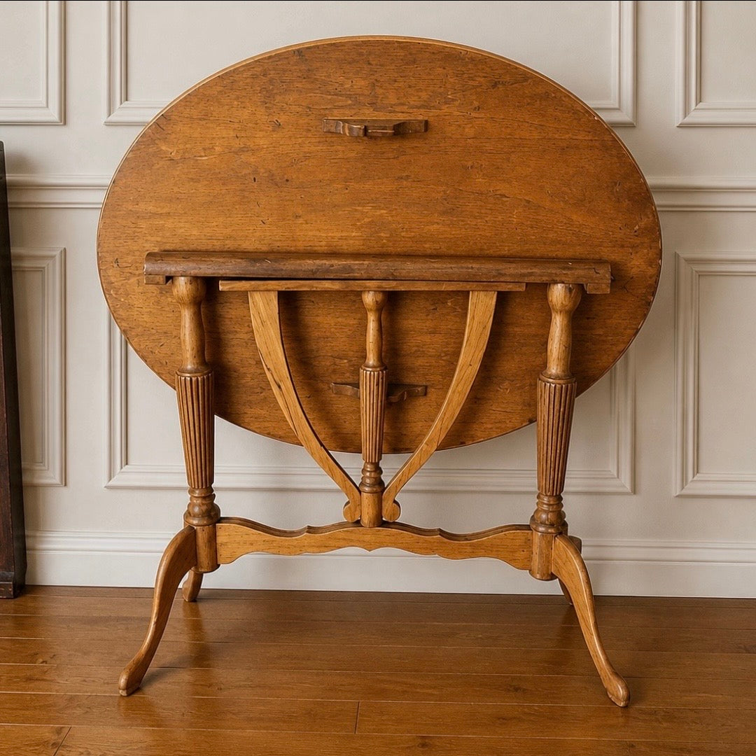 Antique English Tilt-Top Occasional Table circa 1880-1900