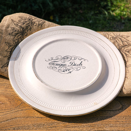 Antique “tongue dish” - Victorian ironstone