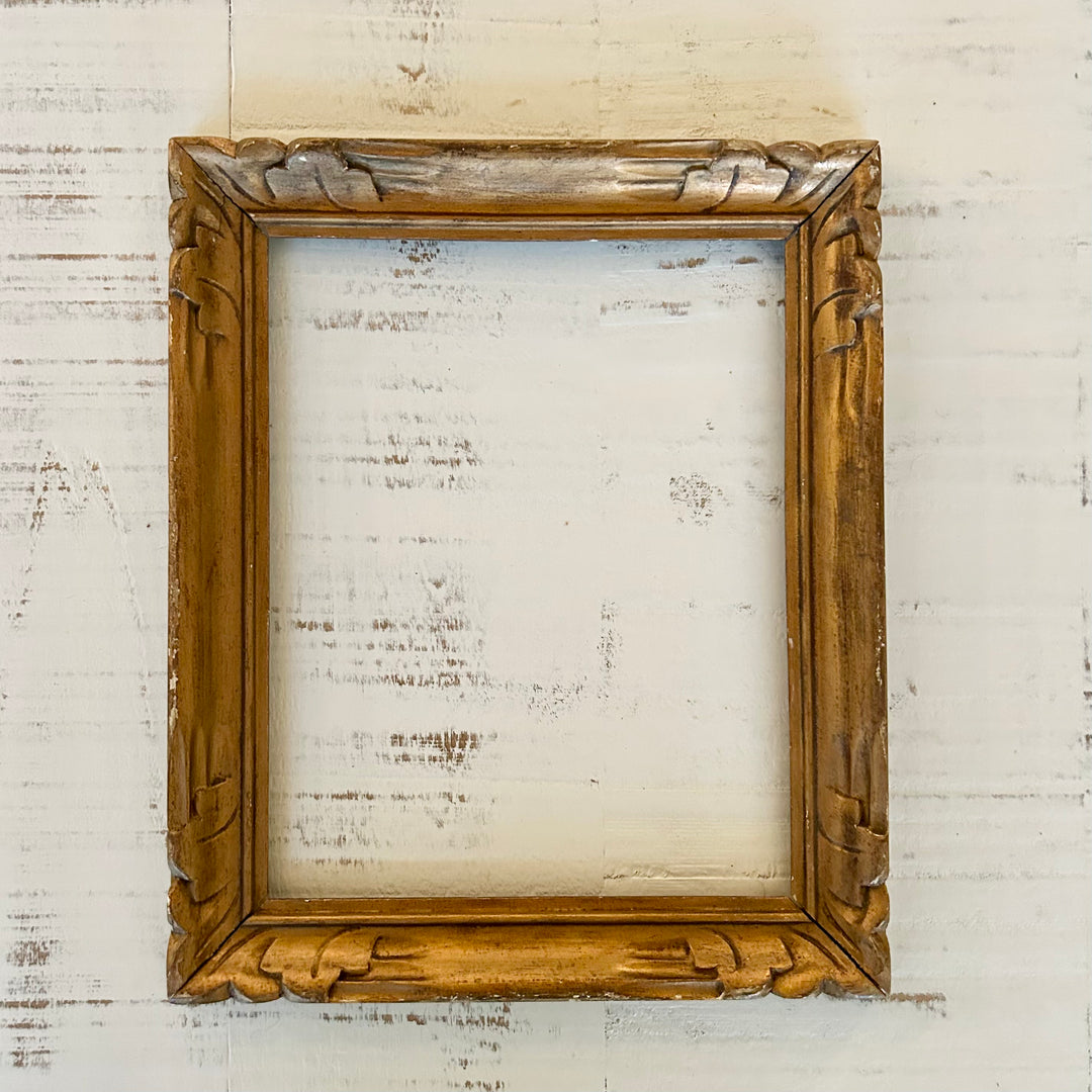 Vintage carved wood frame