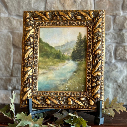 Evergreen view framed fine art print