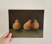 Three Pears-Framed Original 8x10”