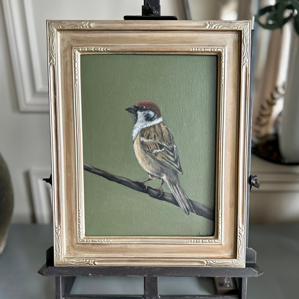 Quiet Observer - framed original by Sarah Fehr