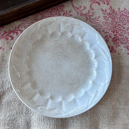 Set of 3 Antique ironston Plates mid-19th century