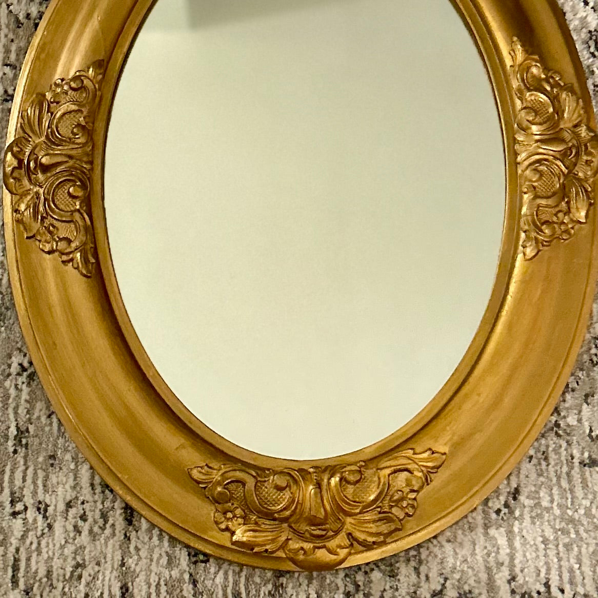Antique Oval Gilt Mirror