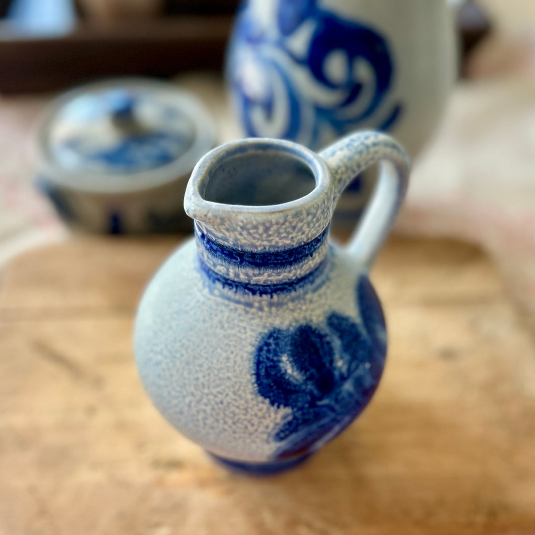 Alsatian Pottery Jug, France (Mid-20th Century)