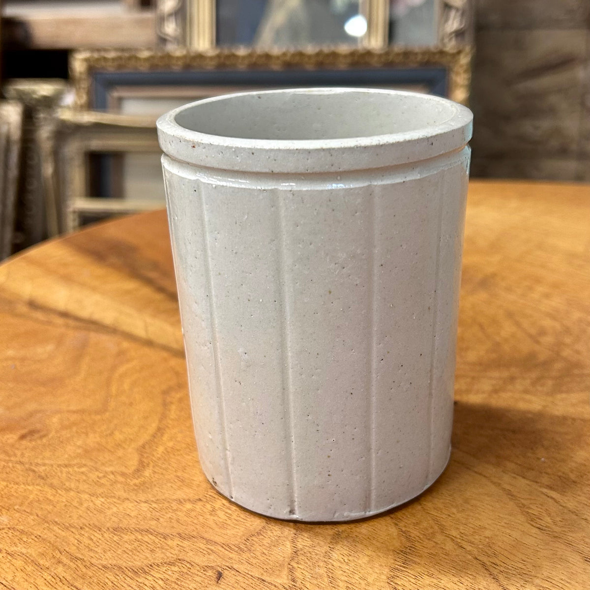 Vintage French Stoneware Preserve Pot