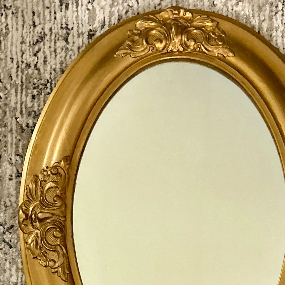 Antique Oval Gilt Mirror