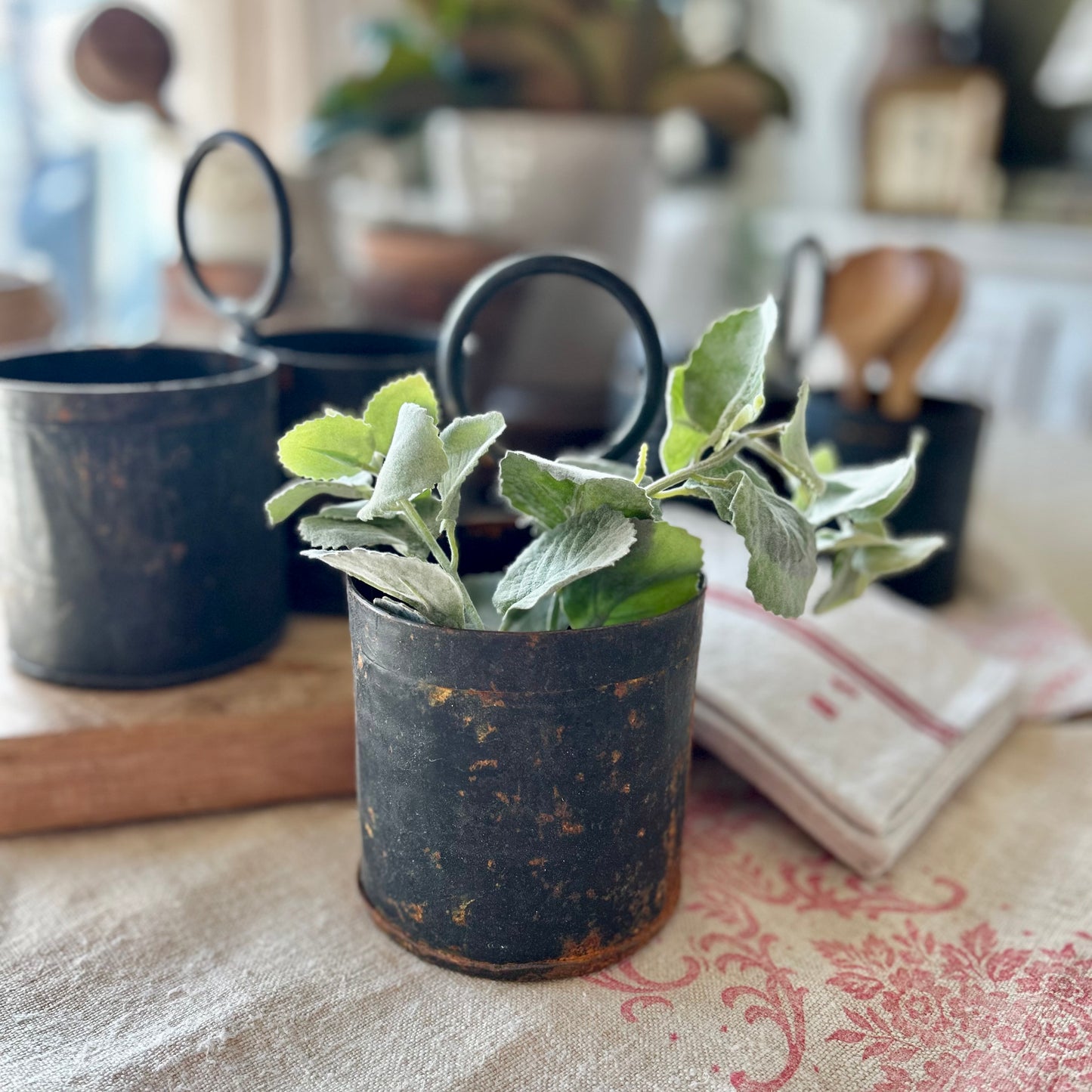 Primitive European Milk Holders — Single & Double