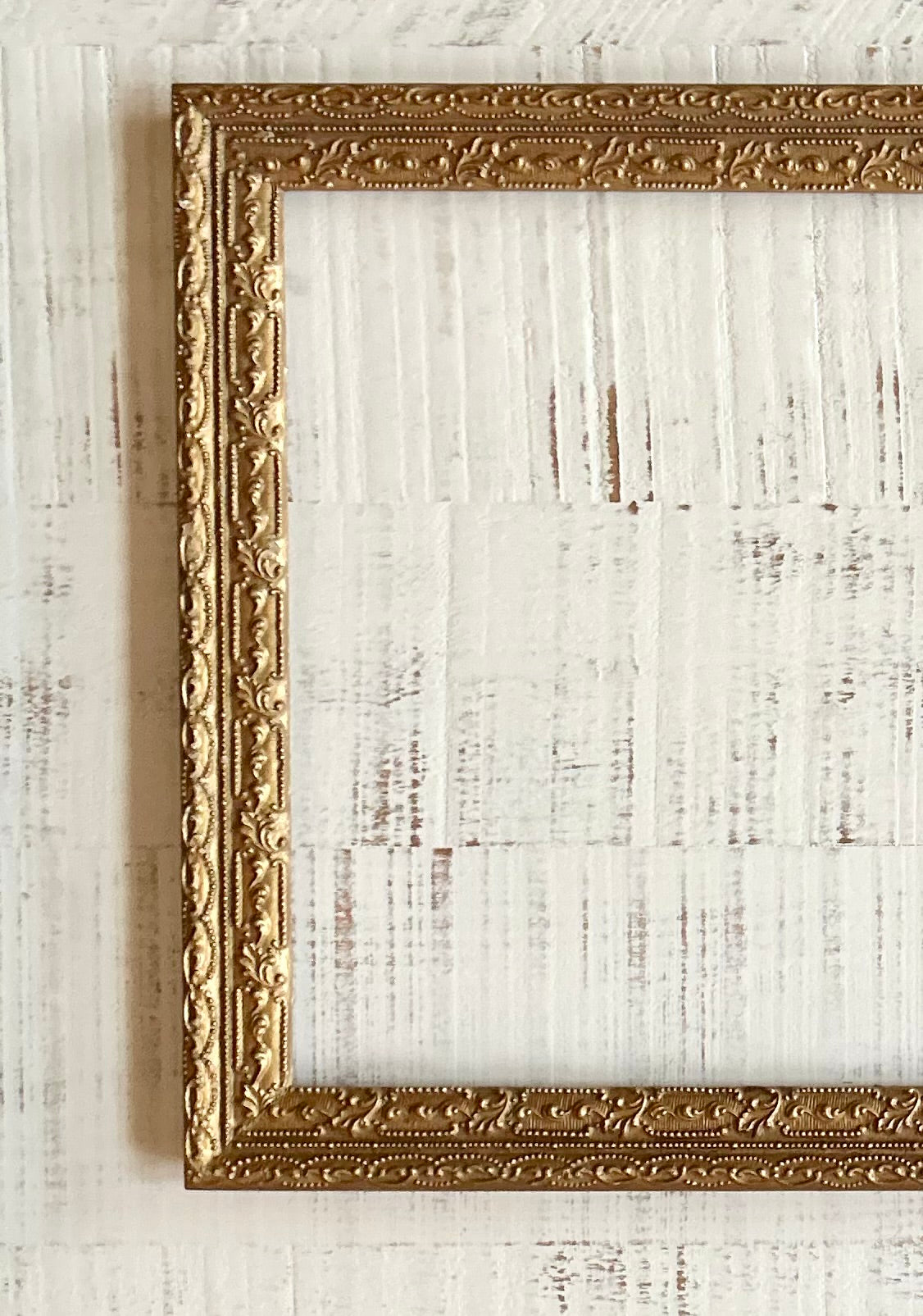 Antique large ornate gold frame