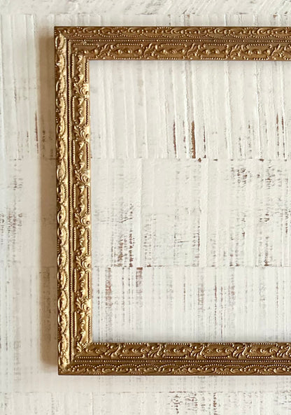 Antique large ornate gold frame