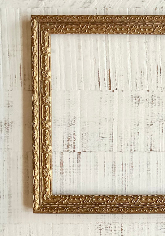 Antique large ornate gold frame