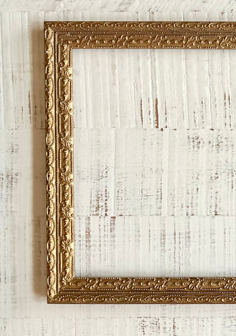 Antique large ornate gold frame