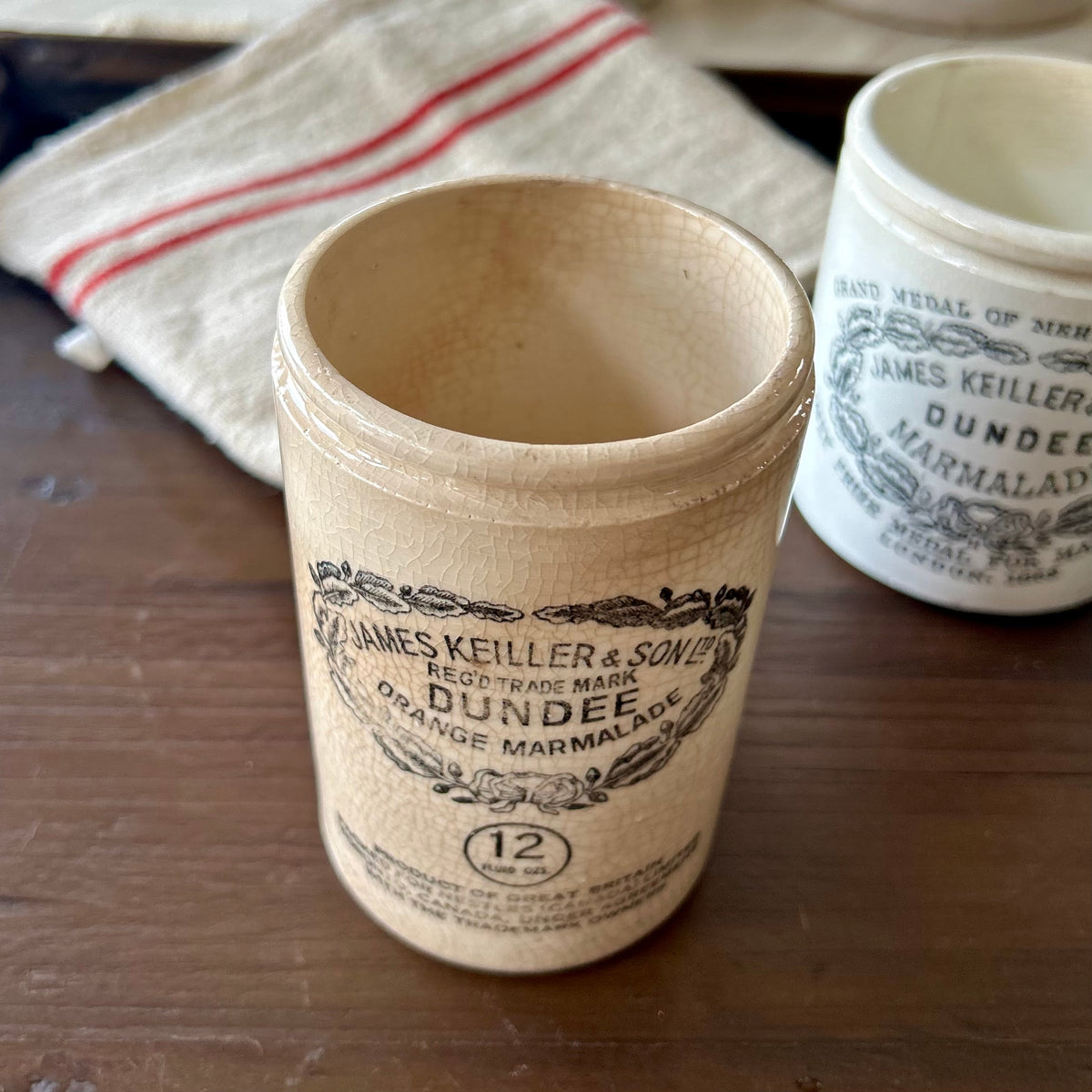 Vintage James Keiller & Son Dundee Marmalade Pot (12 oz – Nestlé Canada)