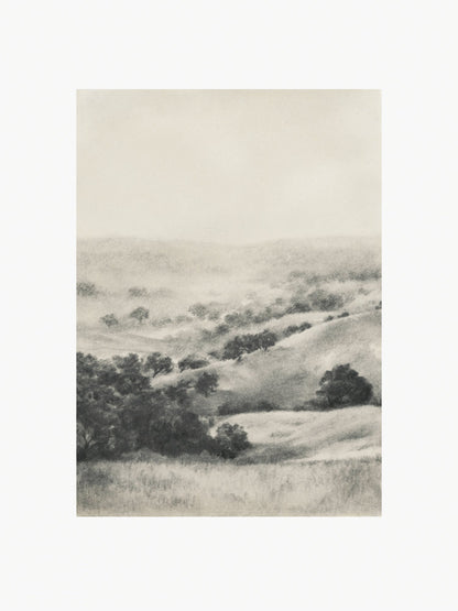 Rolling Hills-Framed Fine Art Print 5x7”