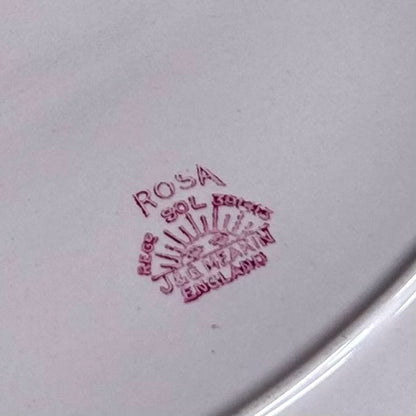 J & G Meakin “Rosa” Solian Ware Pink Ironstone Platter