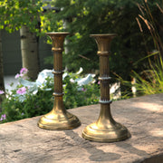 Vintage Brass Candlestick pair