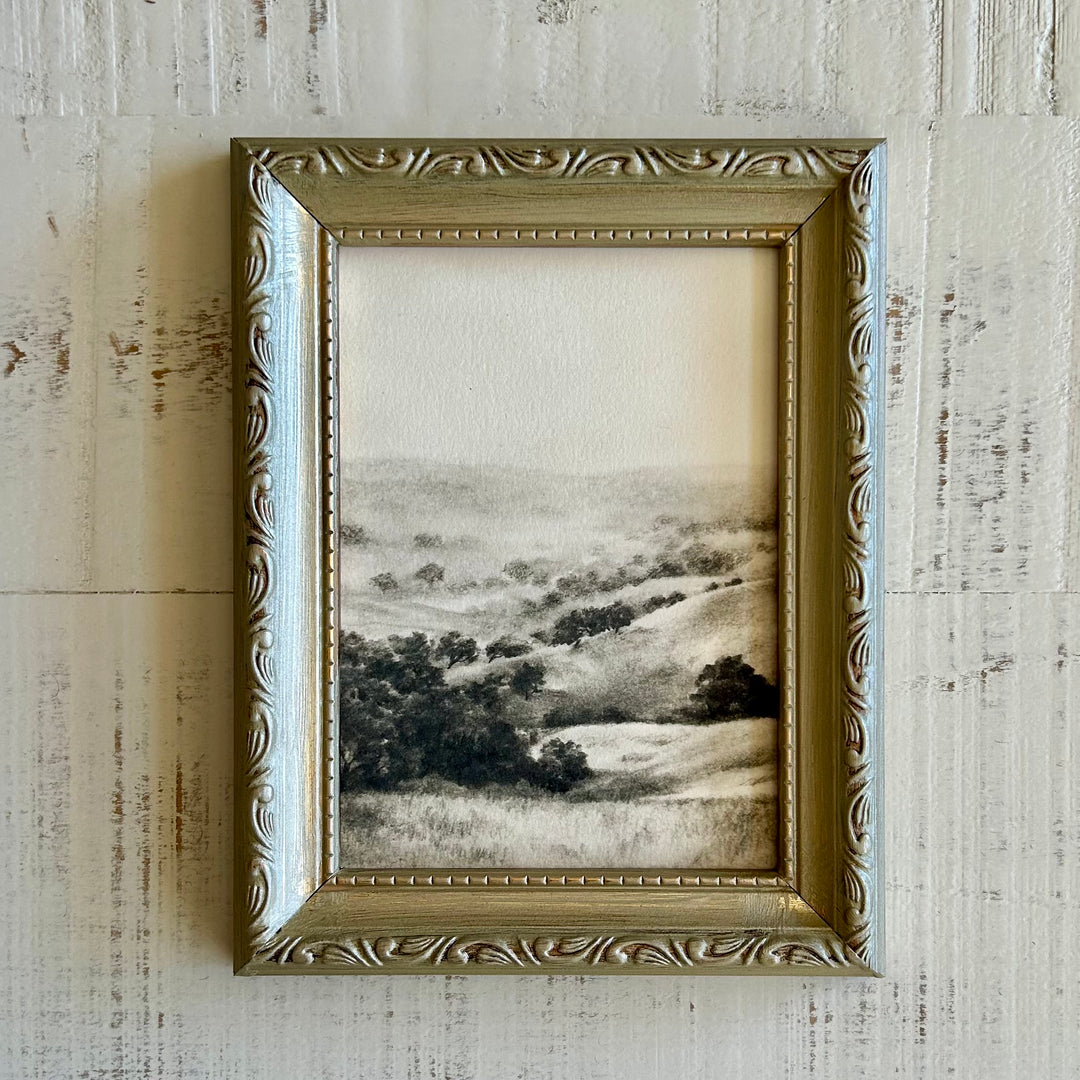 Rolling Hills-Framed Fine Art Print 5x7”