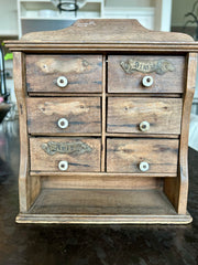 Vintage spice chest
