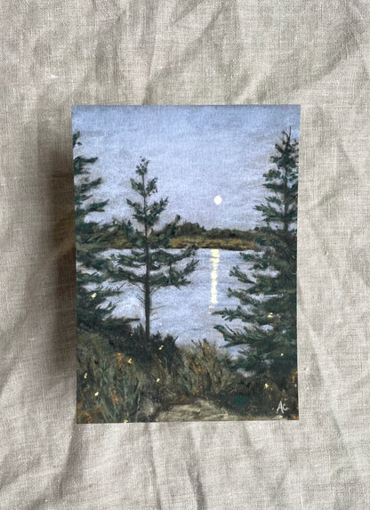 Fireflies On The Lake (framed)