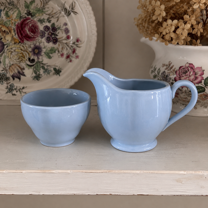 Vintage Grindley “Petal” Creamer & Sugar Bowl | England, Circa 1950s–60s