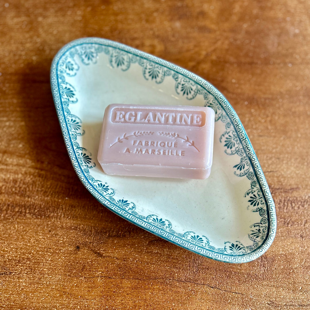 Antique French Ironstone Dish – “Lafayette” Terre de Fer                (c. 1880-1920)