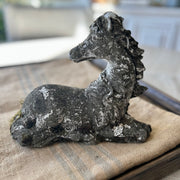 Vintage Cast-Stone horse foal garden statue