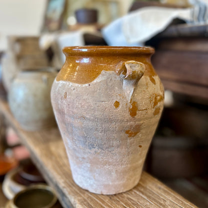Antique Southern European Glazed Earthenware Storage Pot
Circa 1890–1910