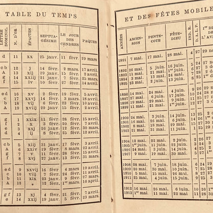 Antique French Catholic Prayer Book – Heures de Lyon | Circa 1895–1910