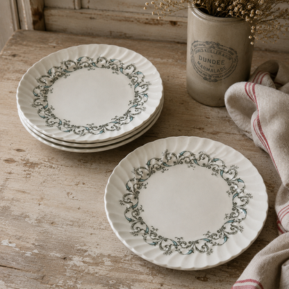Vintage Johnson Bros Minuet Ironstone Plates – Set of 4