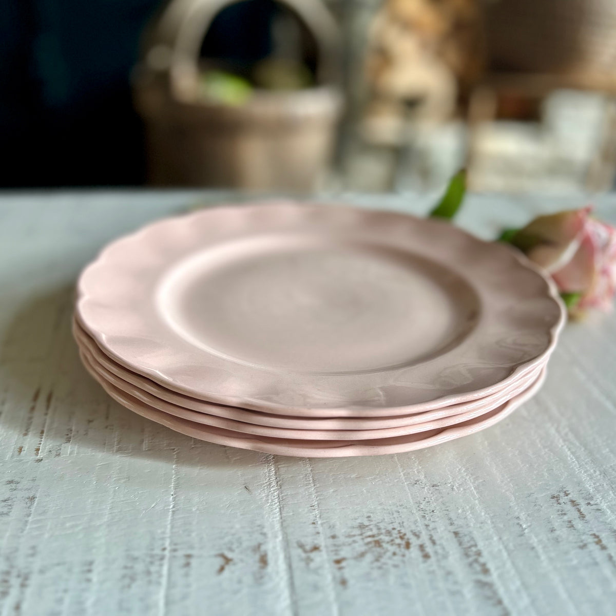 Grindley England “Petalware" Pink
Ironstone plates (Set of 3)