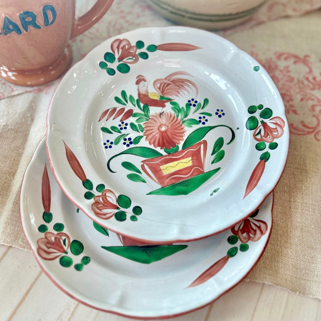 Hand-Painted French Provincial Faience Plate
