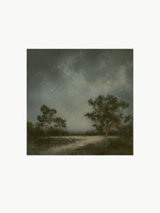 Drifting By The Stars-Framed Fine Art Print 8x8”