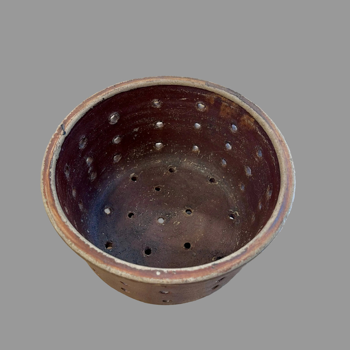 Large Antique French Stoneware Cheese Mold (Faisselle)
Late 19th to Early 20th Century