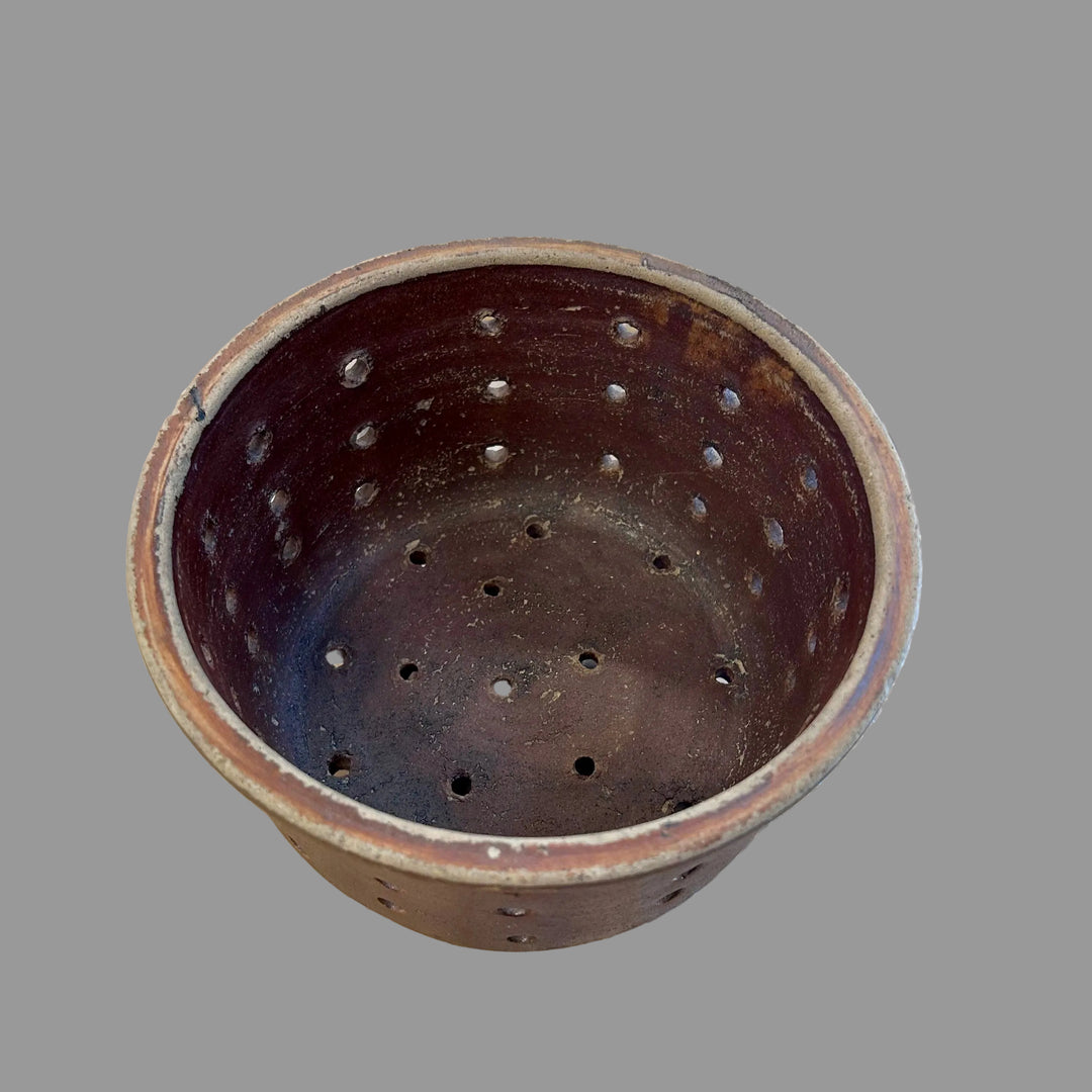 Large Antique French Stoneware Cheese Mold (Faisselle)
Late 19th to Early 20th Century