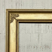 Vintage Gilt Wood Frame with Ornate Corner Details
Mid–Late 20th Century (c. 1950s–1970s)