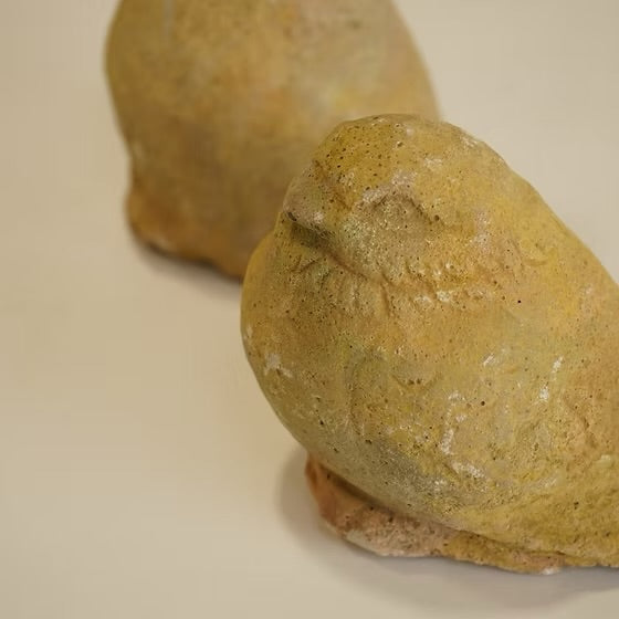 French vintage stone carved Garden dove