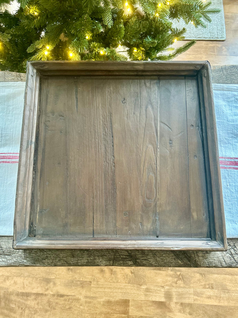 Atticus Vintage Wood Tray
