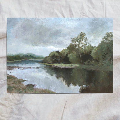 River Landscape (custom frame) 11x14”